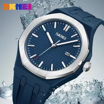 Moment Beauty прямые продажи простые повседневные часы для пары с одним календарем, водонепроницаемые мужские и женские кварцевые часы со встроенной силиконовой лентой синий