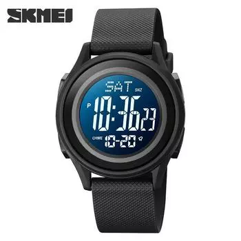 Moment beauty skmei электронные часы мужские, водонепроницаемые спортивные часы для плавания с будильником, светящиеся, для учеников младших классов, простые женские часы синий