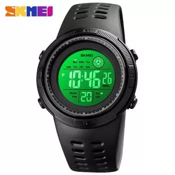 Moment beauty skmei fashion начальная школа ученик электронные часы для спорта на открытом воздухе молодежь светящиеся многофункциональные водонепроницаемые часы светло-зеленый