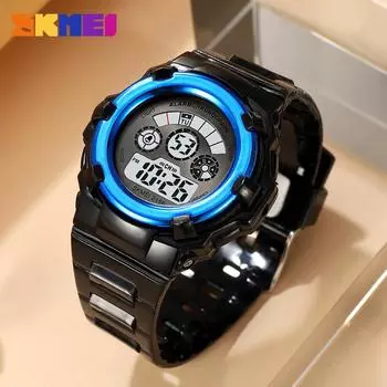 Moment Beauty Студенческие детские часы Классные водонепроницаемые спортивные электронные часы Многофункциональные календарные часы с хронографом на неделю