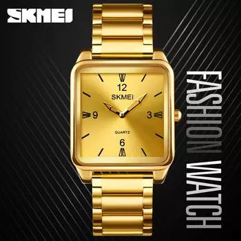 Moment Beauty Водонепроницаемые мужские часы Fashion Square Simple мужские часы Trend Steel Belt Кварцевые часы