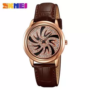 Moment красивые женские часы модные простые круглые указатели женские часы индивидуальные универсальные женские кварцевые часы часы коричневый