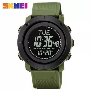 Moment US часы с одним механизмом мужские компас спортивные электронные часы водонепроницаемые будильник многофункциональные мужские электронные часы армия зеленый