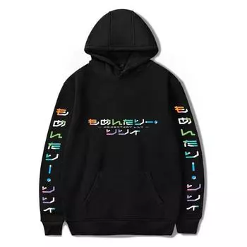 MOMENTARY LILY Печатные мужские и женские толстовки с капюшоном Осенние повседневные пуловеры Толстовки с капюшоном Модные толстовки Хип-хоп толстовка Одежда XS чёрный