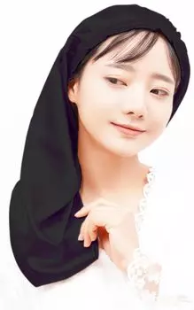 Momme Natural Night Special Silk Night Cap для длинных 6A Quality [BULLPEN] [30 100% Silk] Cap, Gift, Hair, (черный) чёрный