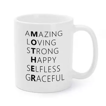 Mommy Mom Amazing Mother S Day Ceramic Coffee Mug Water Cup Foreign Trade English Fun Gift 301-400ml
