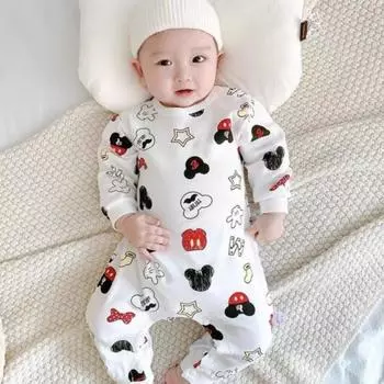 Momo-chan Baby Cute Pattern Size Bear Size 73, лучшая детская одежда в Корее