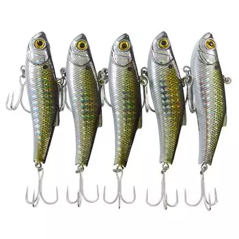 momo lure sea bass lure vibration knife edge vibe 70ES 55ES high performance small blue fish cherry salmon standard lure (70mm - mullet)