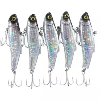 momo Lure Seabass Lure Vibration Knife Edge Vibe 70ES 55ES High Performance Small Blue Fish Sakura Trout Standard Lure Daylight (70mm - Flash)