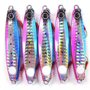 momo lures Kanarazu Metal 30g and the definitive set for shore jigging and guaranteed catches Assortment Jigs, 40g, 5-piece (30g - 04)