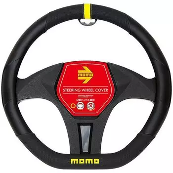 momo TRACK Truck MOMO Momo Чехол рулевого управления Чехол рулевого управления D-типа с плоским дном и овальной ручкой Крышка ИТАЛИЯ Италия Милан Желтый