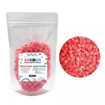 Momodi Foam Block Дополнительный продукт 02 Непрозрачный 500 шт. Ярко-розовый