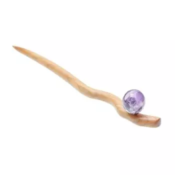 Момоки Аметист Одинарный 18 см Стеклянный Повседневный Японский Юката Совершеннолетие Выпускной Выпускной Входной Сезон Цветения Сакуры Заколка Для Волос, Заколка Для Волос, Бусины,