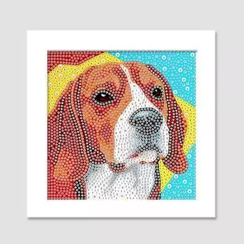 Momopix набор ювелирных изделий для вышивки крестом 15x15 животных, DA16 Foxhound корейские популярные игрушки