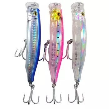 Momoru Lure Ultima Popper 100 120 150 лазерная проволока Penetrating Wire Yellowtail Kingfish Blue Fish Совместимый ассортимент [Momo Lure] (150мм - 02)