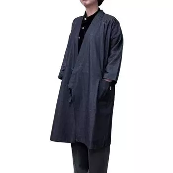 Momoten Denim Made in Denim Long One Size Fits No Buttons [momoten] Пальто, Япония, Женское Samue, Пальто, Верхняя одежда, Большинство,