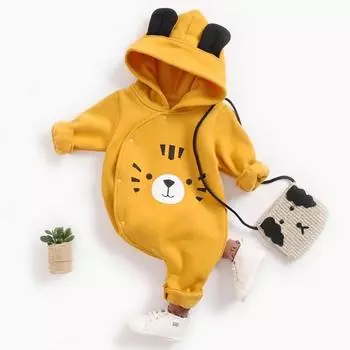 Moms Care Animal Full Snap Hood Space, размер 66, лучшая детская одежда из Кореи