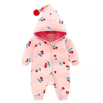 Moms Care Cherry Bird Капюшон с капюшоном Космический размер Размер Нет. 90, лучшая детская одежда Кореи