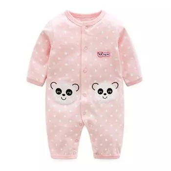 Moms Care Panda Patch Full Snap Ubok Y042bcaa008 Размер 59, лучшая детская одежда из Кореи