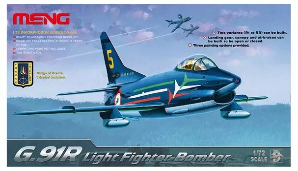 Mon Model Легкий истребитель-бомбардировщик Пластиковая модель 1/72 G.91R