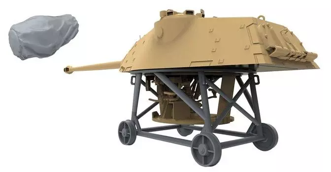 Mon Model Вторая мировая война немецкий армейский тяжелый танк King Tiger башня ремонтный стенд дульная крышка пластиковая модель MSPS061 1/35 Sd.Kfz.182 & (Сделано из смолы)