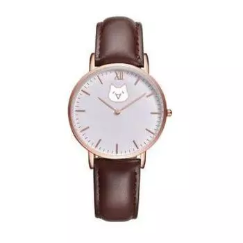 Mona clock (brown)