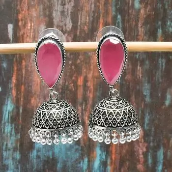 Monalisa Stone, серьги ручной работы из стерлингового серебра 925 пробы с драгоценными камнями для нее 1.70 Inches розовый