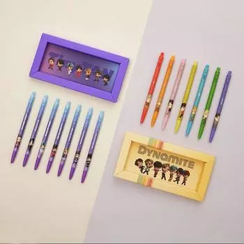 MONAMI BP153 Tiny Tan, набор шариковых ручек Dynamite, 7 шт., оригинальные официальные товары, KPOP, KBeauty, бесплатные образцы Purple