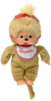 Monchhichi Premium Standard Plush Toy S Beige Girl Height Approx. 21.5cm