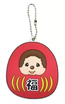 Monchhichi Резиновый талисман Дарума Высота Приблизительная. 6,3 см