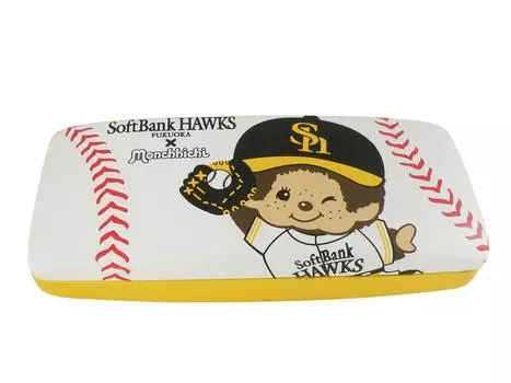 Monchhichi x team collaboration glasses case Softbank Hawks