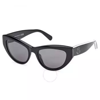 Moncler Modd Дымчатые женские солнцезащитные очки «кошачий глаз» ML0258 01A 53