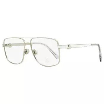 Moncler Мужские очки-пилот ML5178 016 Белый палладий 55 мм 016