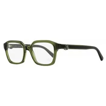 Moncler прямоугольные очки унисекс ML5181 096 Зеленые Черные 52 мм 096