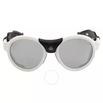 Moncler Серые круглые солнцезащитные очки унисекс ML0046 21C 52