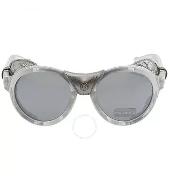Moncler Серые круглые солнцезащитные очки унисекс ML0046 20D 52