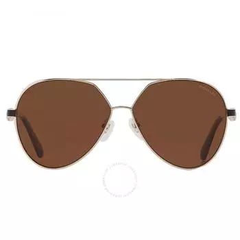 Moncler Vizta Brown Roviex Pilot Unisex Sunglasses ML0263 28H 59