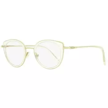 Moncler Женские овальные очки ML5025 024 Светло-золотые матовые 46 мм 024