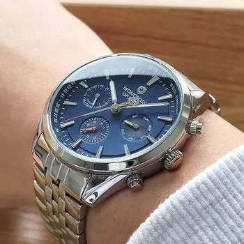 Moncross Мужские часы с металлическим ремешком Multi MS3810, популярные корейские часы