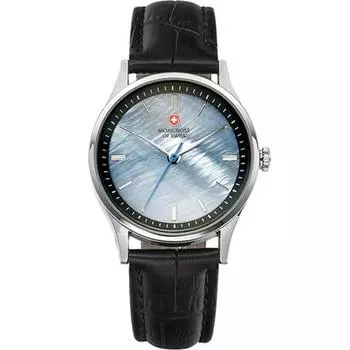 Moncross женские часы с перламутровым циферблатом из кожи 31 мм MS1730, корейские популярные часы