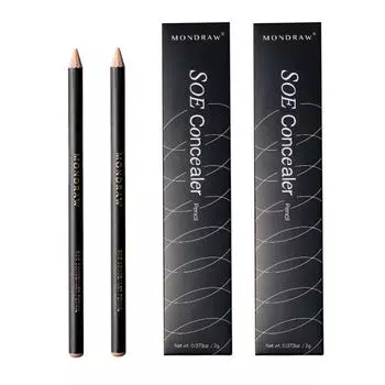 Mondrow Concealer Wood Pencil Aegyo Sal Liner Pencil Type 2 шт. Удаление темных кругов и пятен, MC501+MC501 2 шт.