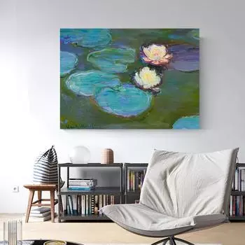 Моне Нимфии Винтаж Выставка Холст Настенный Плакат Эстамп Гостиная Поп-Арт Украшение Дома 21cm30cm NoFrame