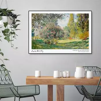 Моне Пейзажная живопись Гостиная Поп-Арт Украшение дома Безрамное 21cm30cm NoFrame