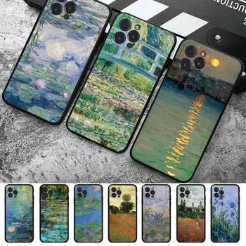 Чехол для телефона Monet Garden Lotus Bridge, силиконовый, мягкий для iPhone 14, 13, 12, 11 Pro Mini XS MAX, 8, 7, 6 Plus X 2020 XR Shell iphone 11