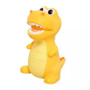 Монета, денежный банк, динозавр, копилка, контейнер, настольная копилка, статуя, статуэтка для вечеринки жёлтый