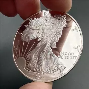 Монета United Statue Of Liberty Challenge 2021 года из чистого серебра, коллекционная Америка Ко