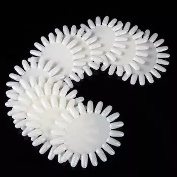 Monja 10 шт./компл. накладные ногти для дизайна ногтей, овальная круглая палитра с подсолнечником, акриловый лак для рисования, цветная доска