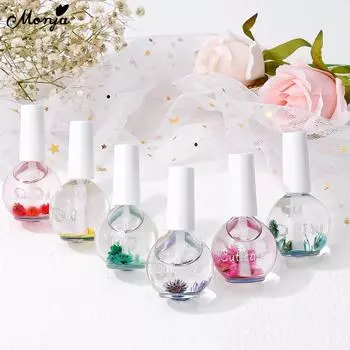 Monja 15 мл сухой цветок для ногтей, натуральный ароматизатор, питательное масло, омертвевшая кожа, смягчение, замачивание, удаление кутикулы пальца, смягчение инструментов для ухода за маникюром