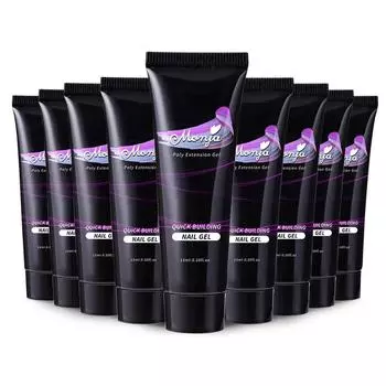 Monja 15 мл УФ-гель для наращивания ногтей, быстрое наращивание, маникюр, педикюр, укрепление, расширение, инструмент для дизайна, 6 цветов