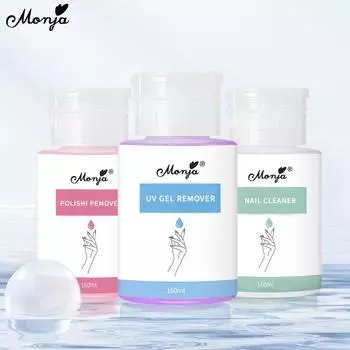 Monja 160 мл очиститель для ногтей, средство для удаления масла, пыли, грязи, УФ-гель, очиститель для кистей, профессиональный инструмент для маникюра своими руками
